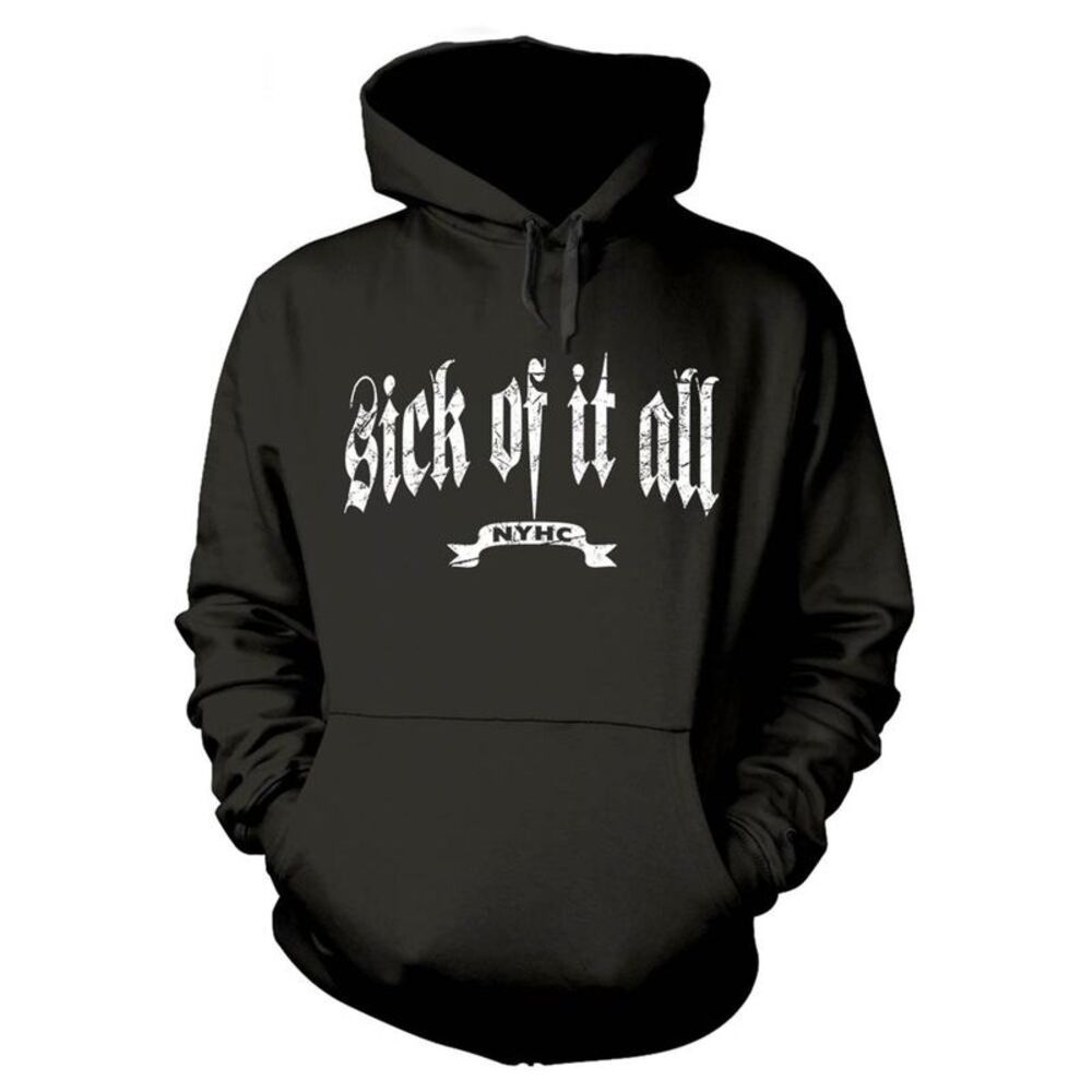 Sick Of It All Unisex Adult Logo Hoodie / Black